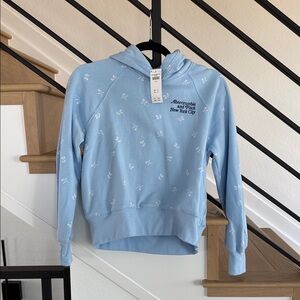 Abercrombie & Fitch Sky Blue Patterned Hoodie